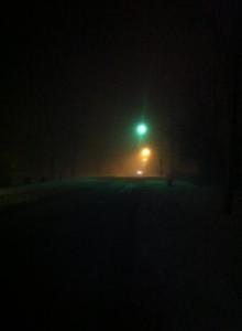 Not a soul on the roads made for an eerie run.